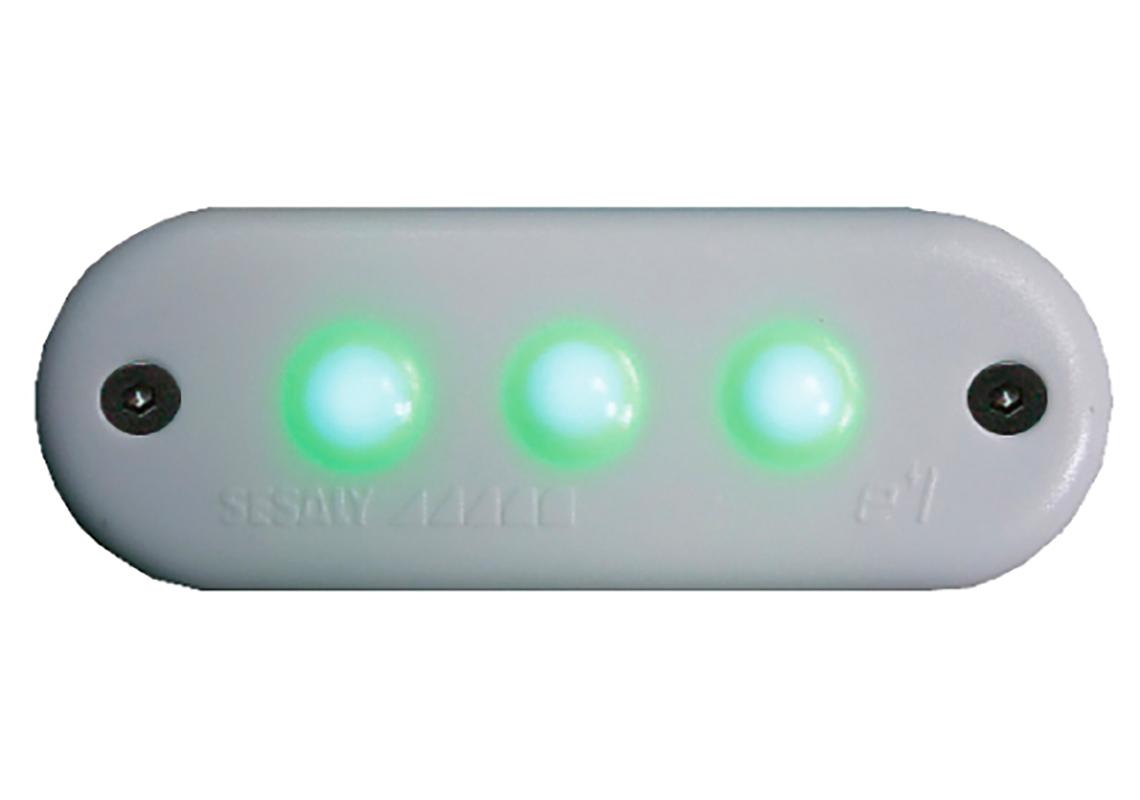 Feu de balisage (3 LED) à plaquer pour balisage bus et car